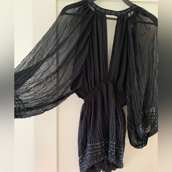 Free people boho beaded romper - Picture 3 of 6